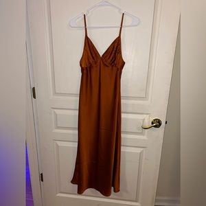 Women’s small satin dress from Abercrombie.